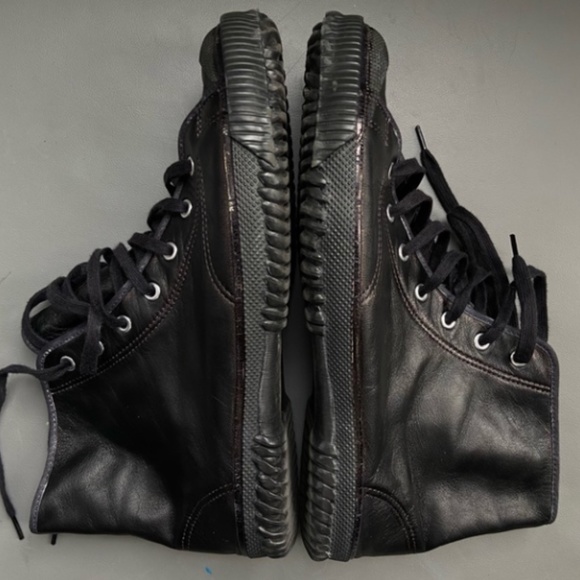 Yohji Yamamoto High top leather sneaker - Picture 8 of 10